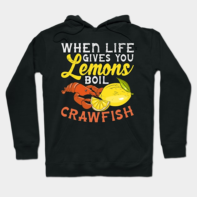 Crawfish Lovers Crustacean Dish Seafoods Hoodie by Tom´s TeeStore